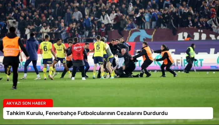 Tahkim Kurulu, Fenerbahçe Futbolcularının Cezalarını Durdurdu