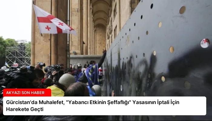 Gürcistan’da Muhalefet, “Yabancı Etkinin Şeffaflığı” Yasasının İptali İçin Harekete Geçti