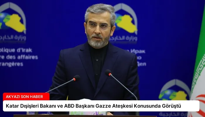 Katar Dışişleri Bakanı ve ABD Başkanı Gazze Ateşkesi Konusunda Görüştü