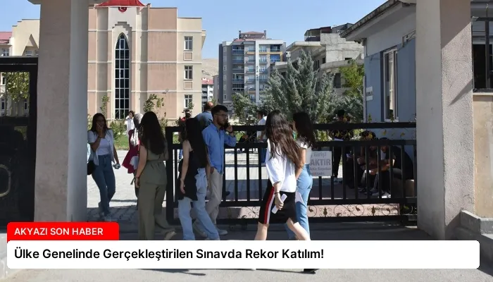 Ülke Genelinde Gerçekleştirilen Sınavda Rekor Katılım!