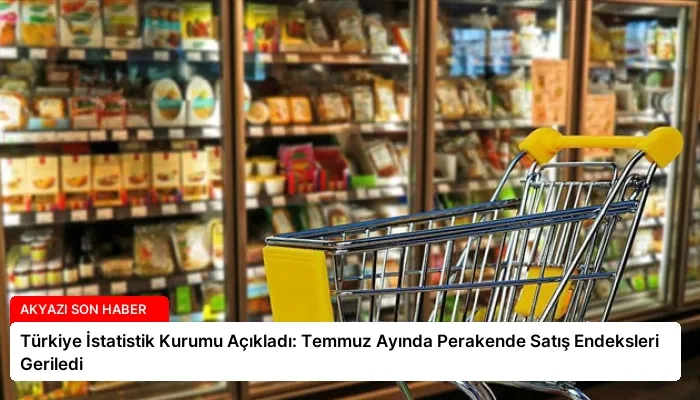 Türkiye İstatistik Kurumu Açıkladı: Temmuz Ayında Perakende Satış Endeksleri Geriledi