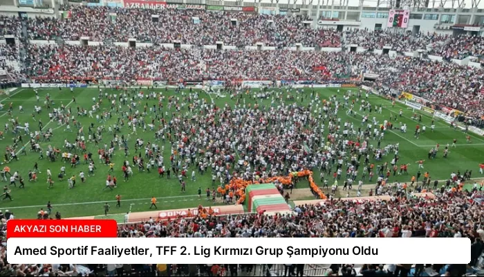 Amed Sportif Faaliyetler, TFF 2. Lig Kırmızı Grup Şampiyonu Oldu