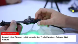 Bolvadin’deki Öğrenci ve Öğretmenlerden Trafik Kazalarını Önleyen Akıllı Çözüm