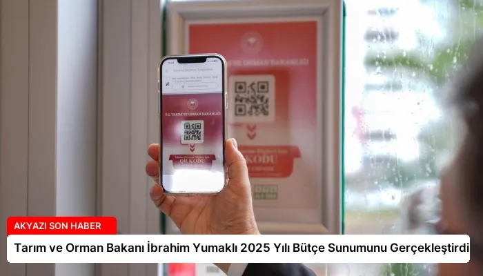 Tarım ve Orman Bakanı İbrahim Yumaklı 2025 Yılı Bütçe Sunumunu Gerçekleştirdi