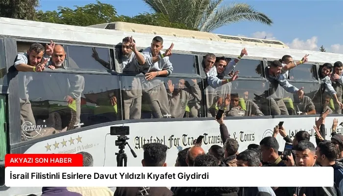 İsrail Filistinli Esirlere Davut Yıldızlı Kıyafet Giydirdi