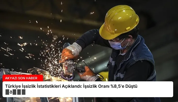 Türkiye İşsizlik İstatistikleri Açıklandı: İşsizlik Oranı %8,5’e Düştü ⏬👇