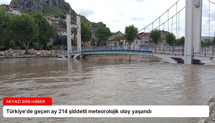 Türkiye’de geçen ay 214 şiddetli meteorolojik olay yaşandı
