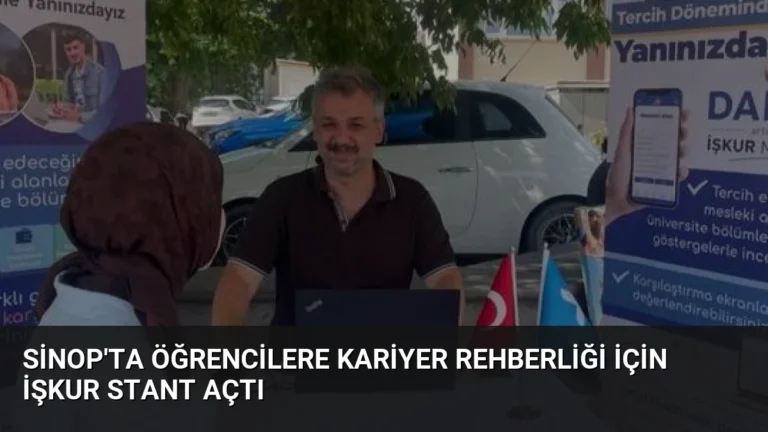 Sinop’ta Öğrencilere Kariyer Rehberliği İçin İŞKUR Stant Açtı