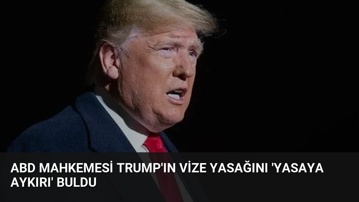 ABD Mahkemesi Trump’ın Vize Yasağını ‘Yasaya Aykırı’ Buldu