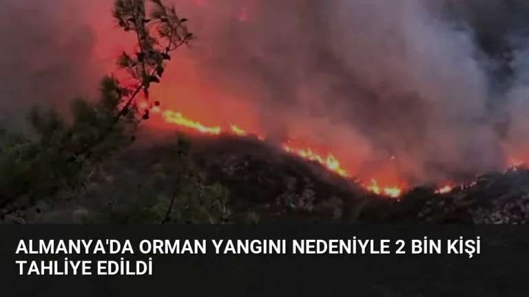 Almanya’da Orman Yangını Nedeniyle 2 Bin Kişi Tahliye Edildi
