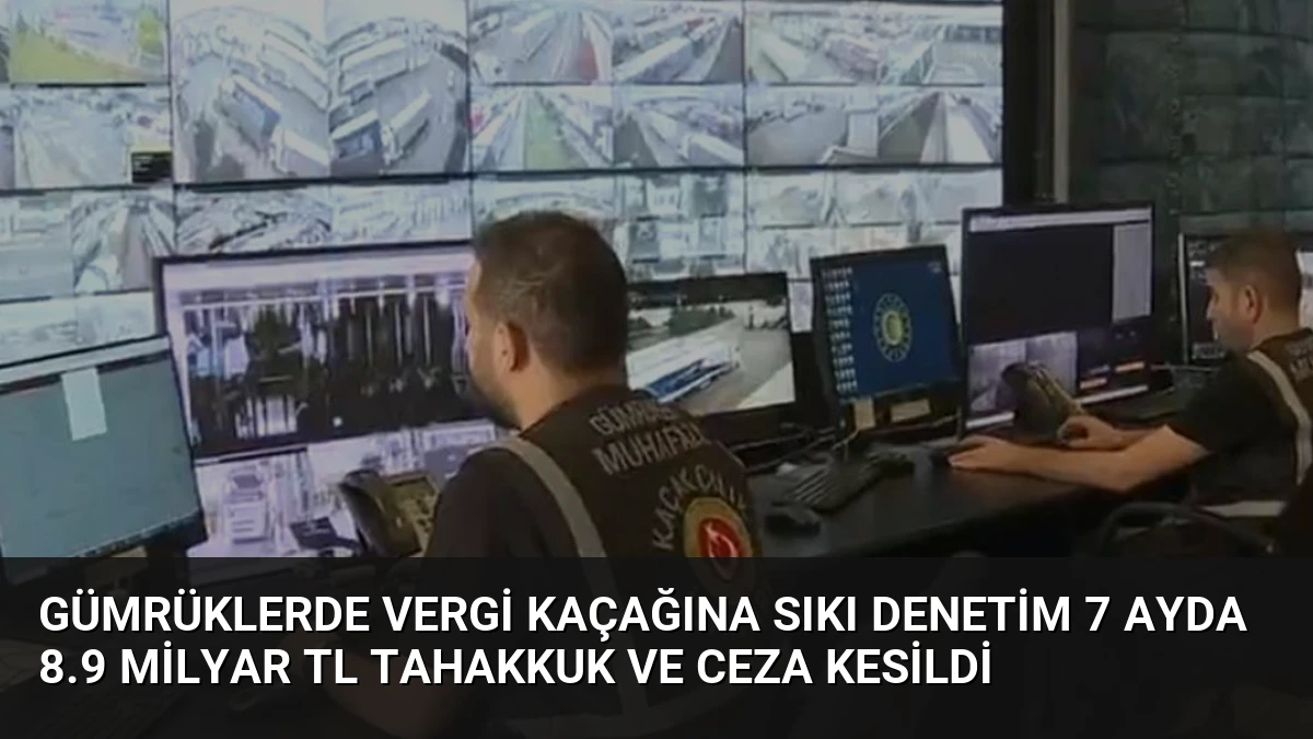 Gümrüklerde Vergi Kaçağına Sıkı Denetim 7 Ayda 8.9 Milyar TL Tahakkuk ve Ceza Kesildi