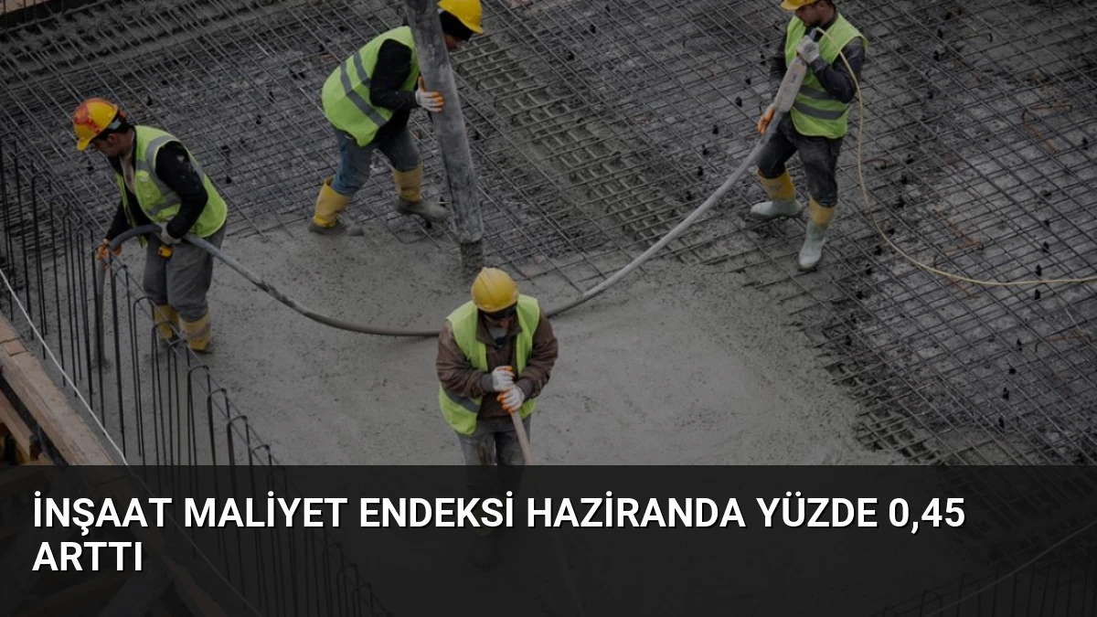 İnşaat Maliyet Endeksi Haziranda Yüzde 0,45 Arttı