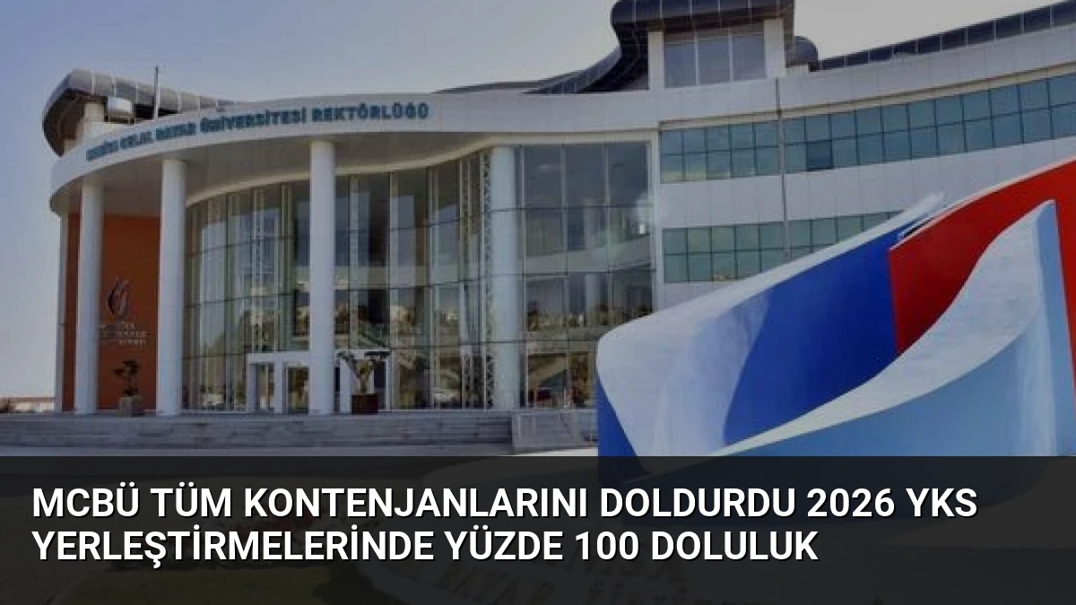 MCBÜ Tüm Kontenjanlarını Doldurdu 2026 YKS Yerleştirmelerinde Yüzde 100 Doluluk