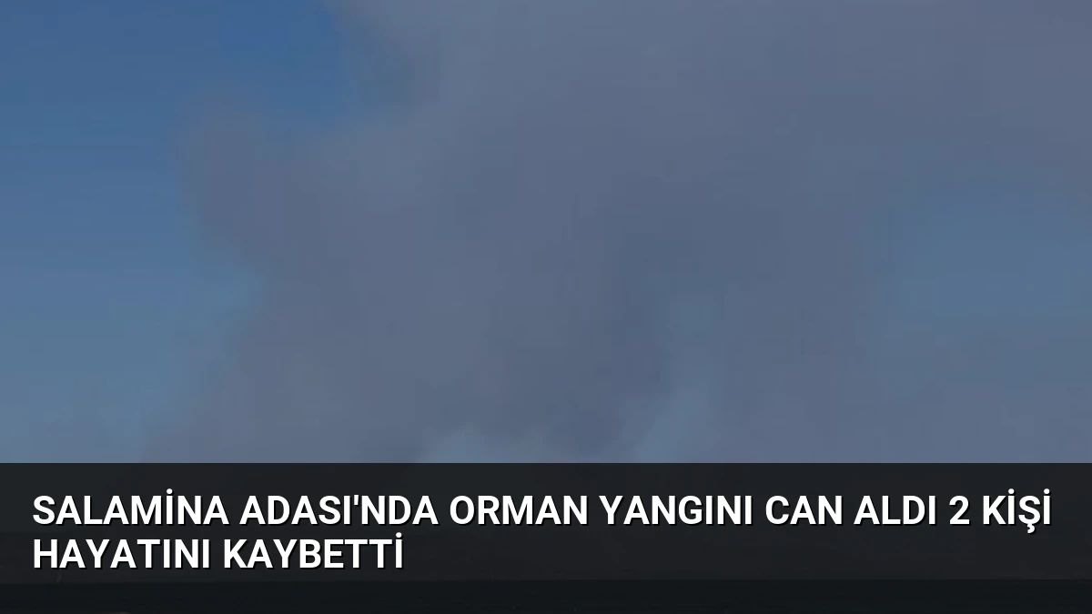 Salamina Adası’nda Orman Yangını Can Aldı 2 Kişi Hayatını Kaybetti