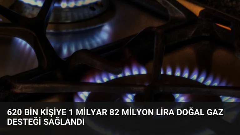 620 Bin Kişiye 1 Milyar 82 Milyon Lira Doğal Gaz Desteği Sağlandı