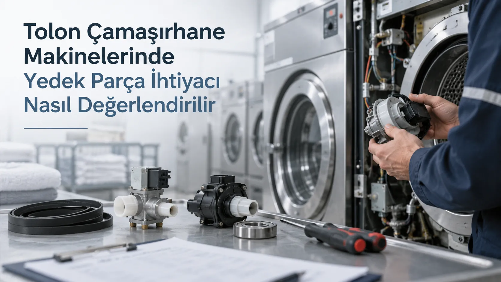Tolon Çamaşırhane Makinelerinde Yedek Parça İhtiyacı Nasıl Değerlendirilir?