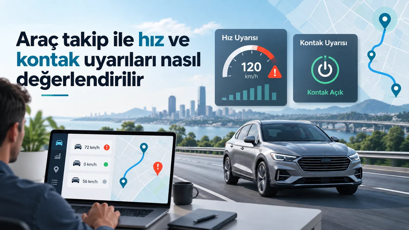 Araç takip ile hız ve kontak uyarıları nasıl değerlendirilir?