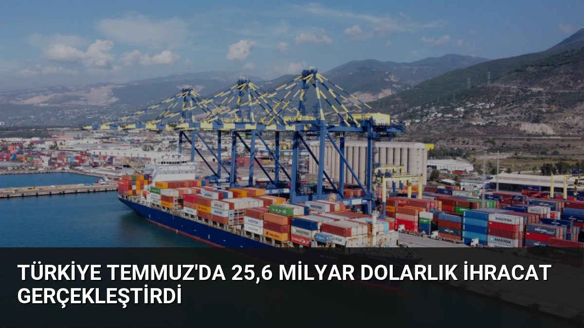 Türkiye Temmuz’da 25,6 Milyar Dolarlık İhracat Gerçekleştirdi