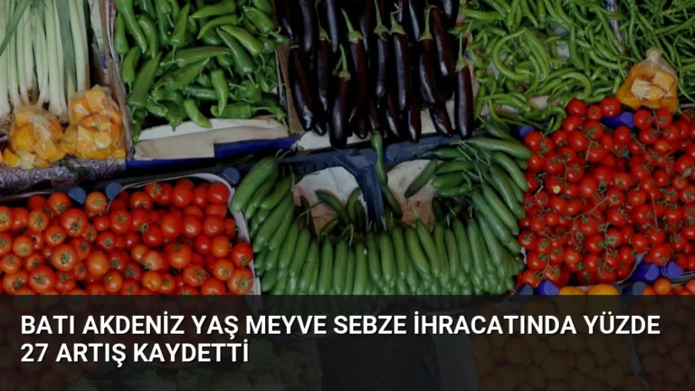 Batı Akdeniz Yaş Meyve Sebze İhracatında Yüzde 27 Artış Kaydetti