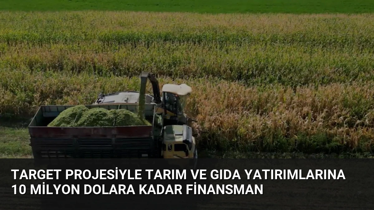 TARGET Projesiyle Tarım ve Gıda Yatırımlarına 10 Milyon Dolara Kadar Finansman